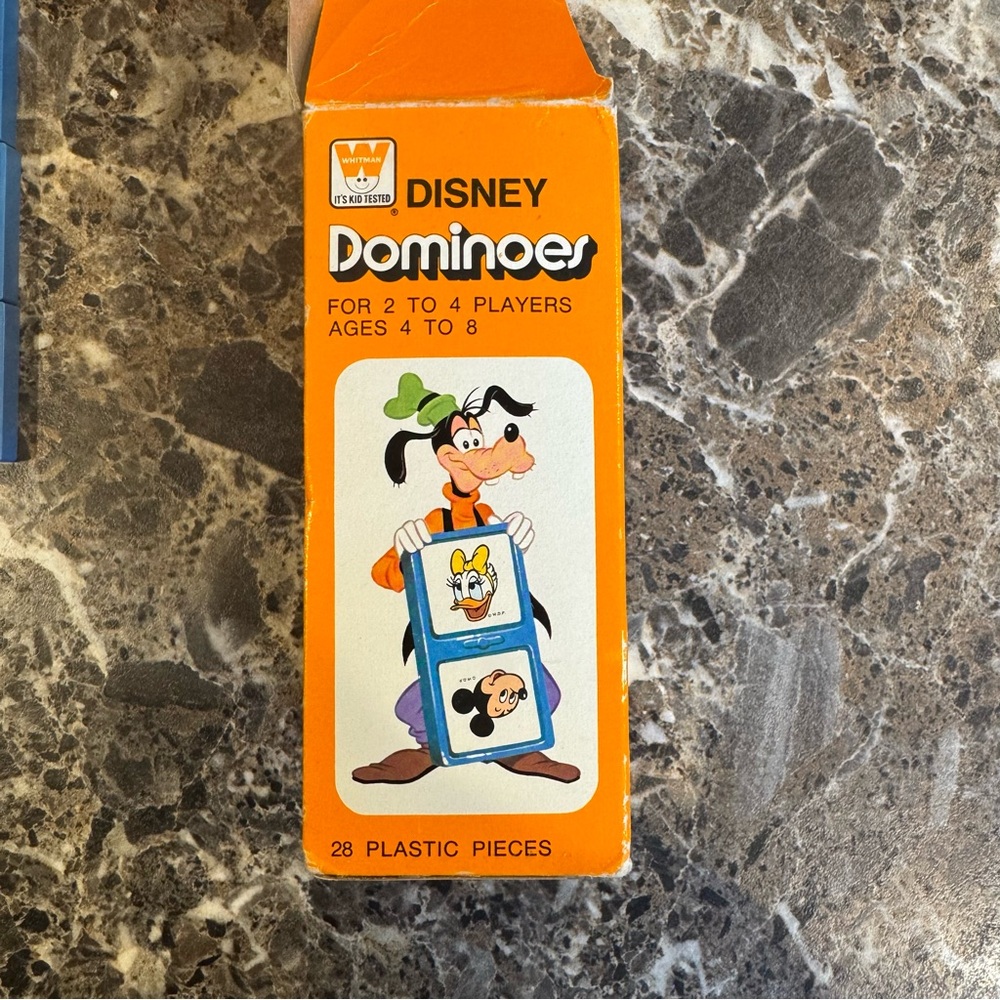 Vintage Walt Disney Dominoes 1976 Original Box - COMPLETE - Picture 2 of 6